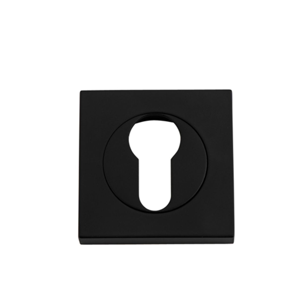 20023 - Euro Escutcheons -  Square - Matt Black