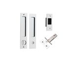 21414P - Rectangular Sliding Door Pull Privacy Kit with Privacy Turn - Polished Chrome - Privacy