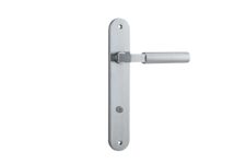 12266 - Berlin Lever - Oval Backplate - Brushed Chrome - Passage