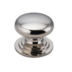 0575 - Sarlat Cupboard Knob - P32xD38mm - Polished Nickel