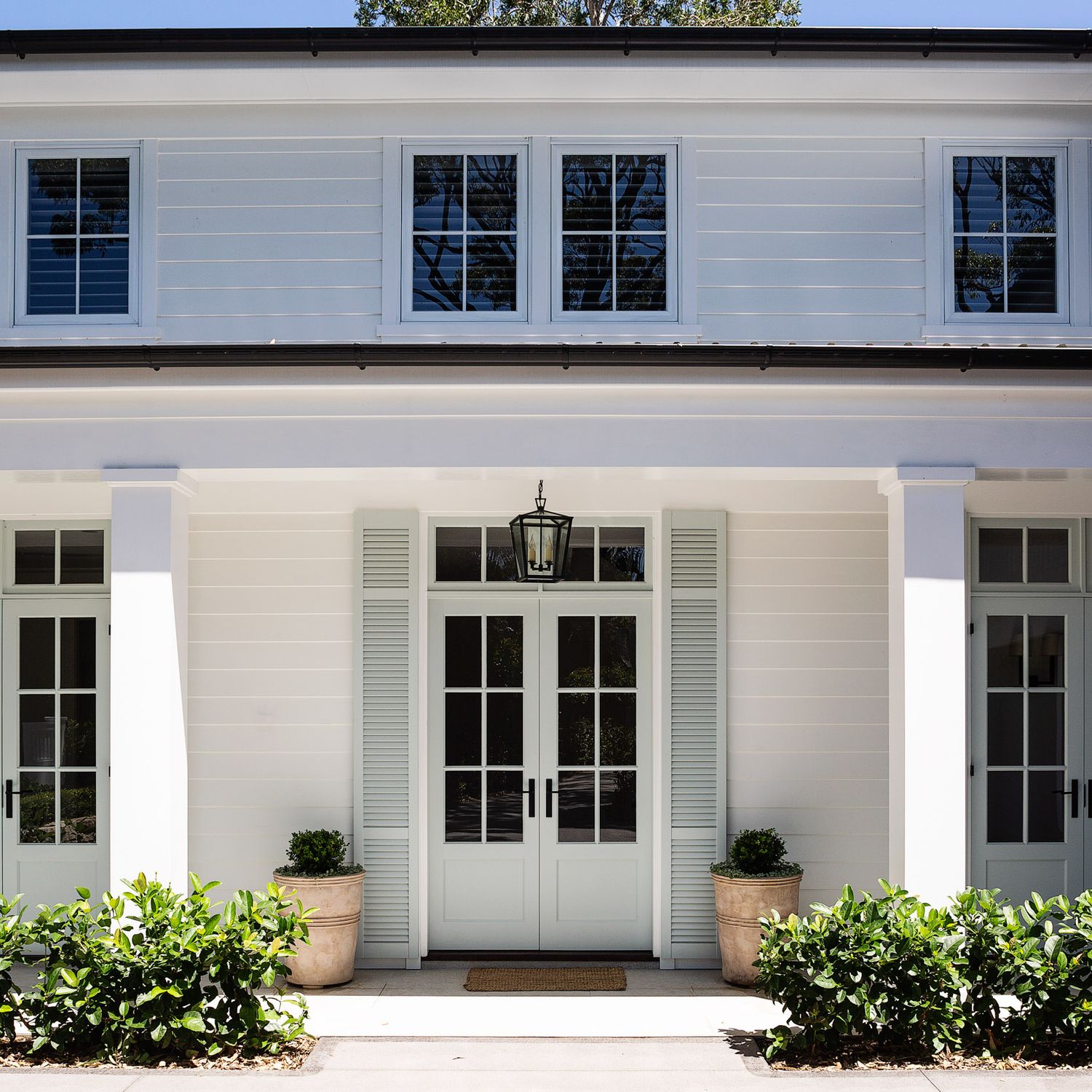 15708P85 - Annecy Lever - Rectangular Backplate - Brushed Brass - Privacy