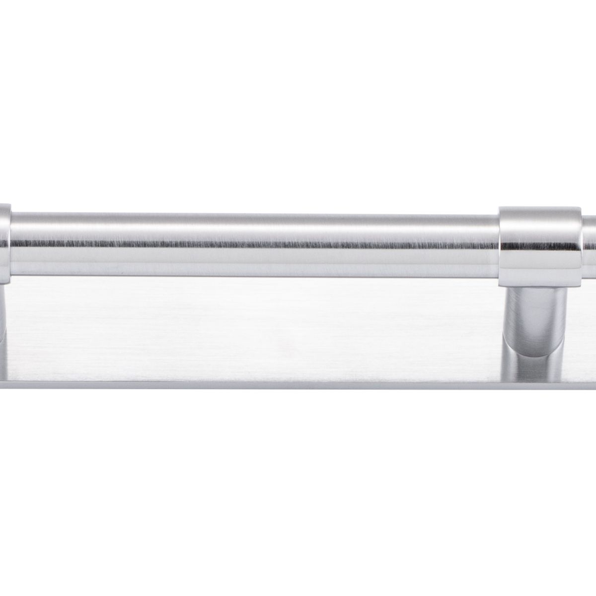 20995B - Helsinki Cabinet Pull with Backplate - CTC96mm - Brushed Chrome