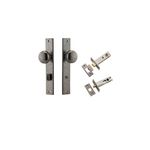 13822KPRIV60 - Cambridge Knob - Rectangular Backplate Privacy Kit with Privacy Turn - Distressed Nickel - Privacy