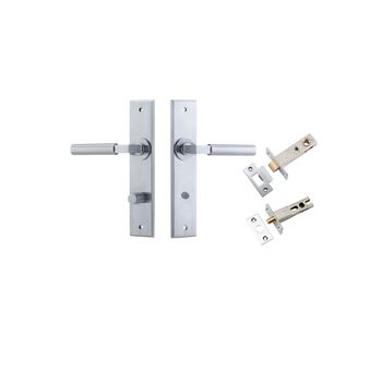Berlin Lever - Chamfered Backplate Privacy Kit