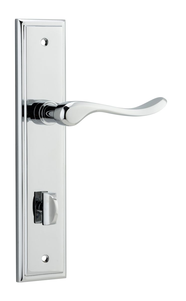11926P85 - Stirling Lever - Stepped Backplate - Polished Chrome - Privacy