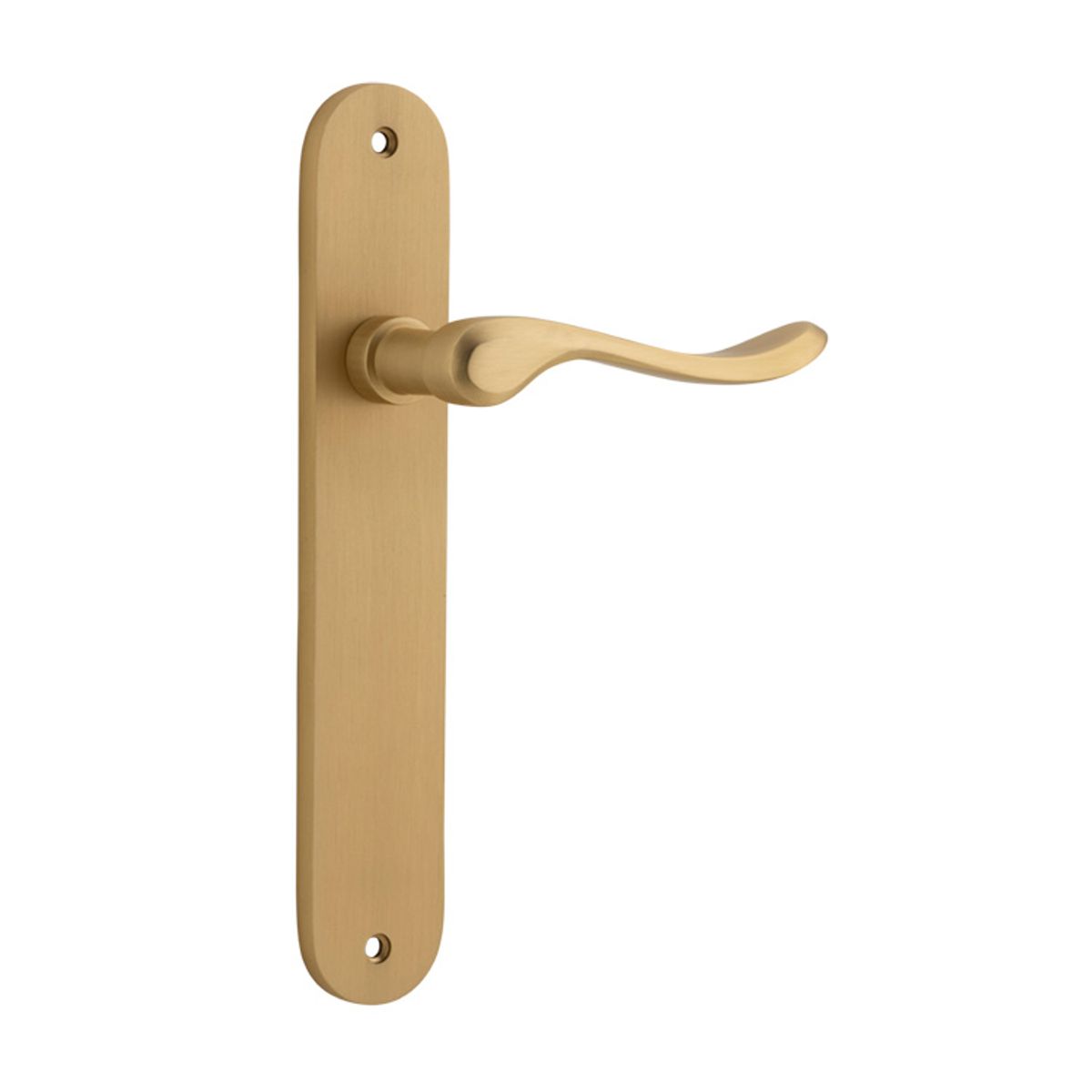 15424 - Stirling Lever - Oval Backplate - Brushed Brass - Passage