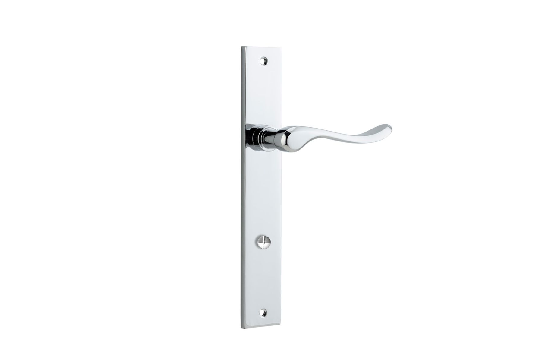 11920P85 - Stirling Lever - Rectangular Backplate - Polished Chrome - Privacy