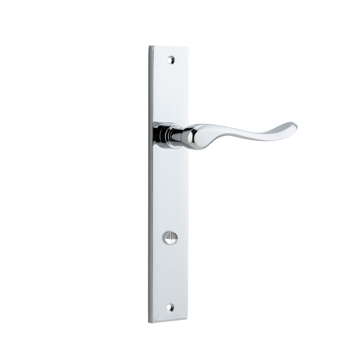 11920P85 - Stirling Lever - Rectangular Backplate - Polished Chrome - Privacy