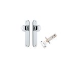 11834KPASS60 - Cambridge Knob - Oval Backplate Passage Kit - Polished Chrome - Passage