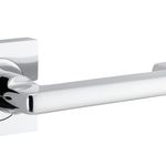 21174KIBPRIV60 - Baltimore Return Lever - Square Rose (Inbuilt Privacy) - Polished Chrome - Privacy