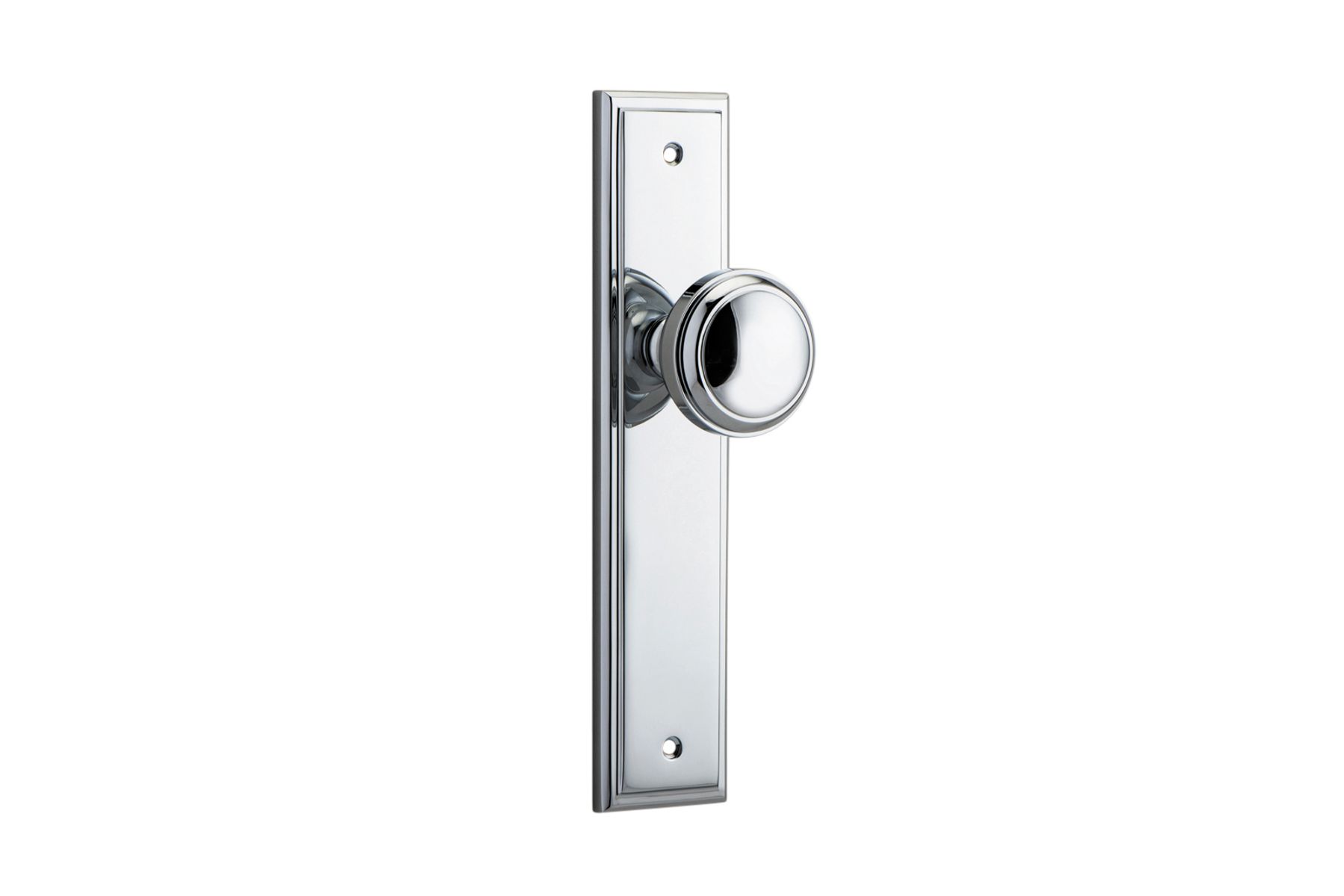 11838 - Paddington Knob - Stepped Backplate - Polished Chrome - Passage
