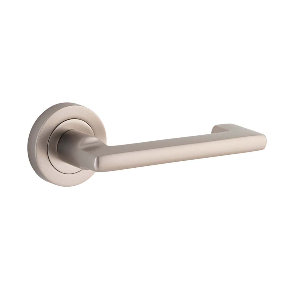 20789 - Baltimore Return Lever - Round Rose - Satin Nickel - Passage