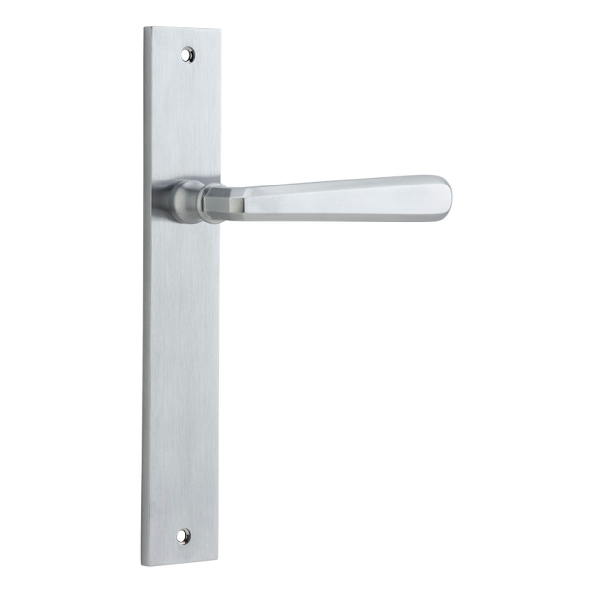 12372 - Copenhagen Lever - Rectangular Backplate - Brushed Chrome - Passage