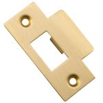 17146 - Metal Door Tube Latch Striker - Brushed Gold PVD