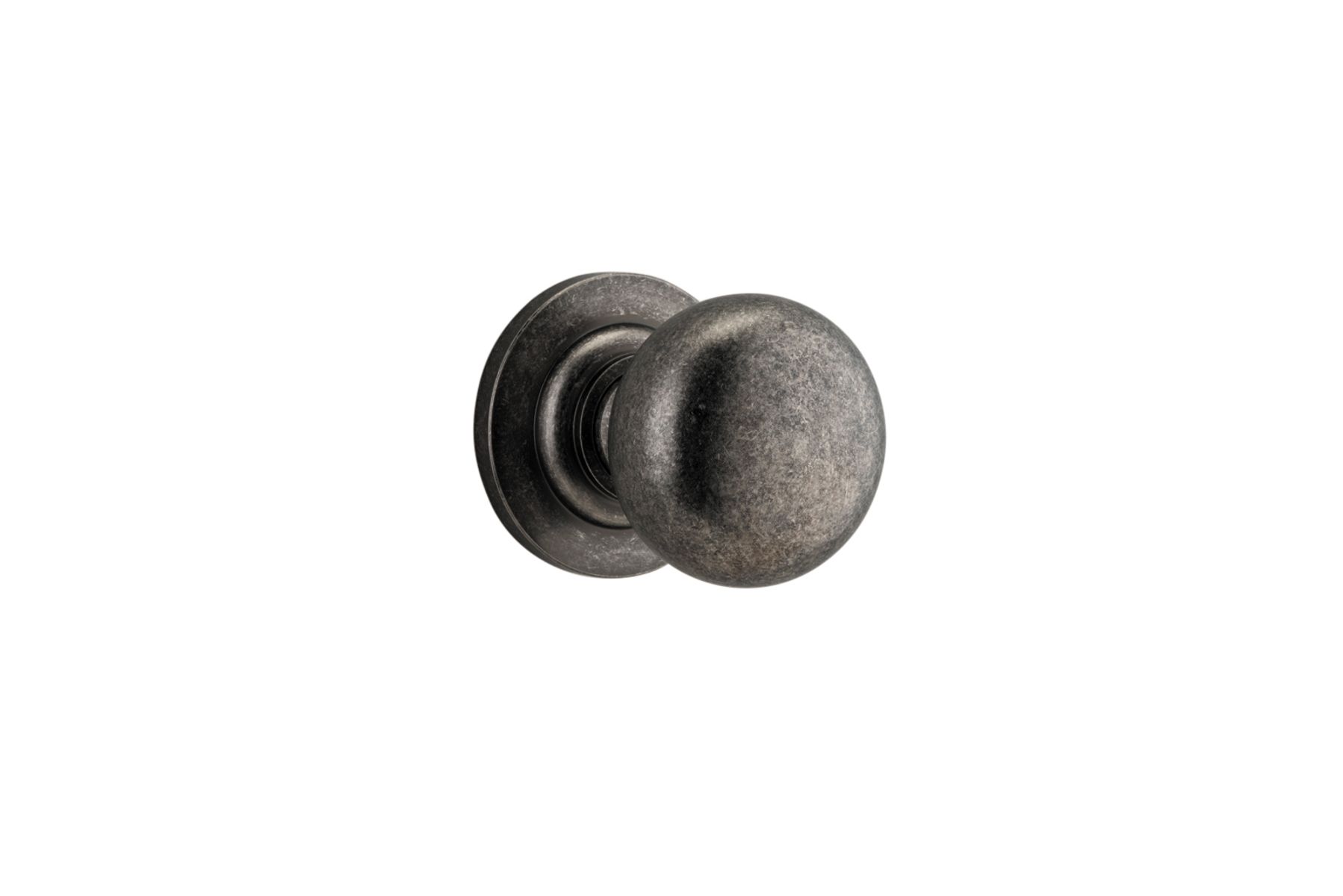 0207 - Cambridge Knob - Round Rose - Distressed Nickel - Passage