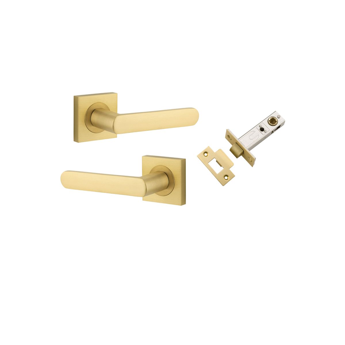 16271KPASS60 - Osaka Lever - Square Rose Passage Kit - Brushed Gold PVD - Passage