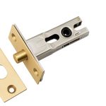 17169 - Privacy Bolt - Round - 45mm Backset - Brushed Gold PVD