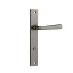 13872P85 - Copenhagen Lever - Rectangular Backplate - Distressed Nickel - Privacy