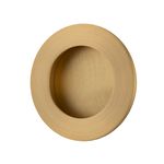 21792 - Round Flush Pull - Brushed Brass - Passage