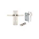 14860KENTR60KT - Osaka Lever - Rectangular Backplate Entrance Kit with High Security Lock - Satin Nickel - Entrance