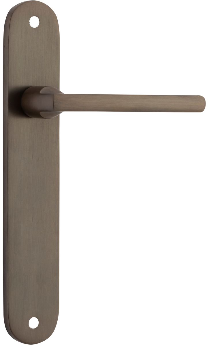 10726 - Baltimore Lever - Oval Backplate - Signature Brass - Passage