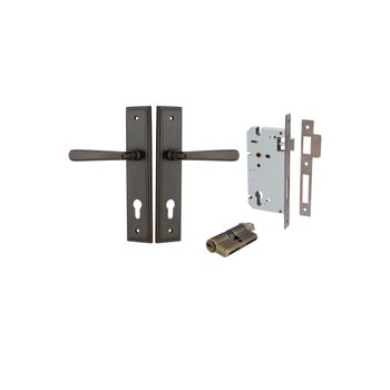 Copenhagen Lever - Stepped Backplate Entrance Kit with High Security Lock