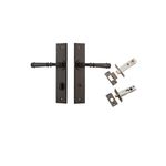 10786KPRIV60 - Verona Lever - Chamfered  Backplate Privacy Kit with Privacy Turn - Signature Brass - Privacy