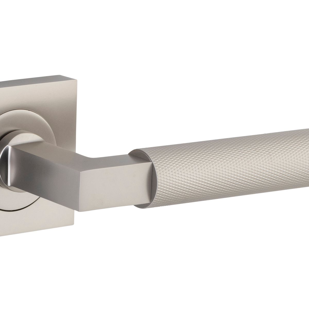 0429KIBPRIV60 - Brunswick Lever - Square Rose Privacy Kit (Inbuilt Privacy) - Satin Nickel - Privacy