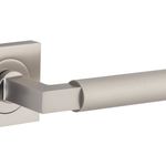 0429KIBPRIV60 - Brunswick Lever - Square Rose Privacy Kit (Inbuilt Privacy) - Satin Nickel - Privacy