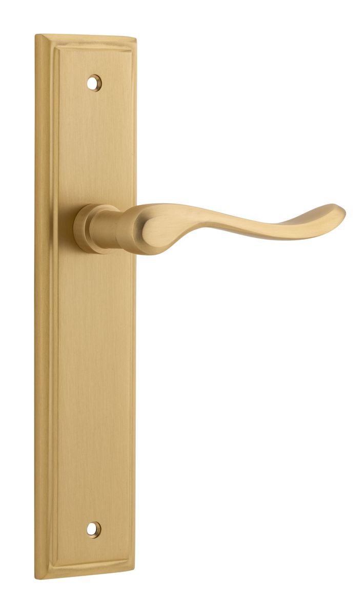 15426 - Stirling Lever - Stepped Backplate - Brushed Brass - Passage
