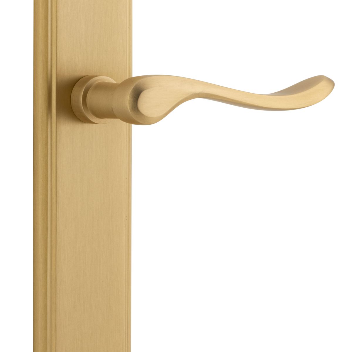 15426 - Stirling Lever - Stepped Backplate - Brushed Brass - Passage