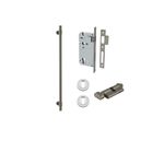16948KENTR60KT - Helsinki Pull Handle - 600mm Entrance Kit with Separate High Security Lock - Graphite PVD - Entrance