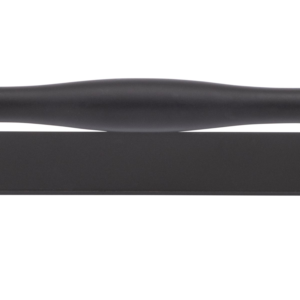 21073B - Sarlat Cabinet Pull with Backplate - CTC160mm - Matt Black