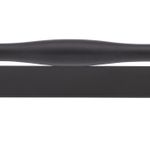 21073B - Sarlat Cabinet Pull with Backplate - CTC160mm - Matt Black