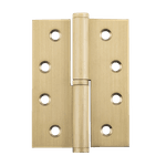 2845 - Lift Off Hinge - RH H100xW75mm - Brushed Brass