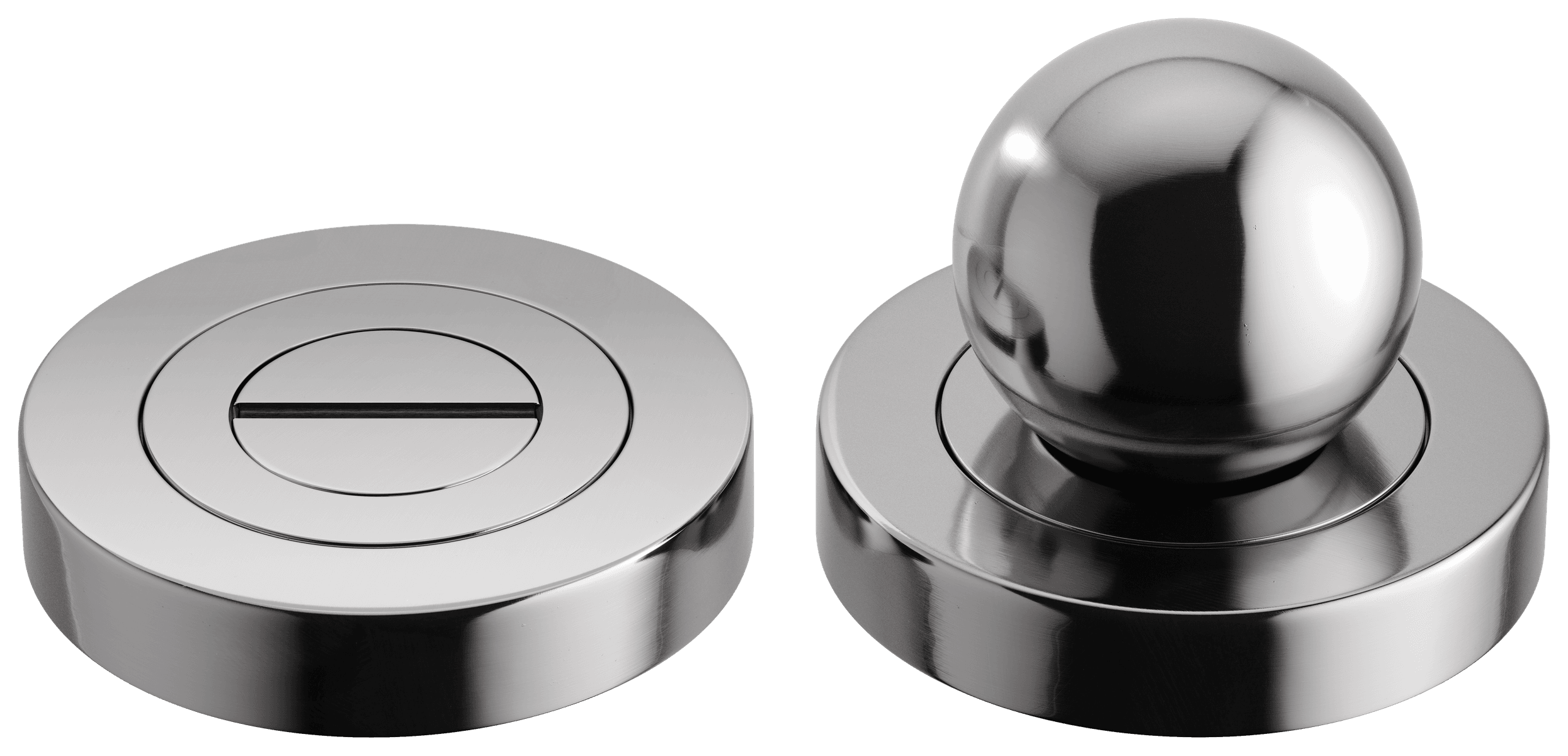 24144 - Puerto Privacy Turn - Round - Polished Chrome