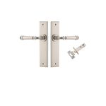 14786KPASS60 - Verona Lever - Chamfered  Backplate Passage Kit - Satin Nickel - Passage