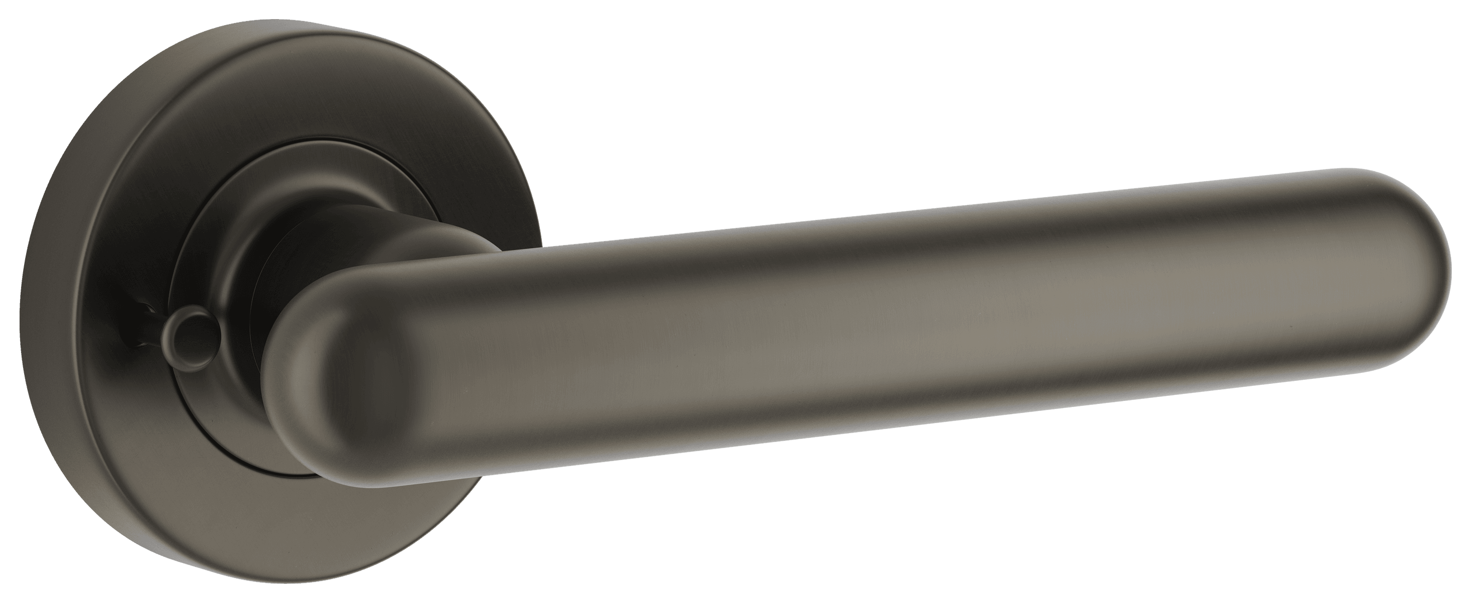 24001KIBPRIV60 - Puerto Lever - Round Rose (Inbuilt Privacy) - Graphite PVD - Privacy