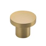 0513 - Osaka Cupboard Knob P30xD38mm - Brushed Brass