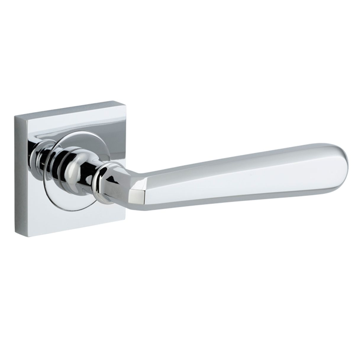 21194 - Copenhagen Lever - Square Rose - Polished Chrome - Passage
