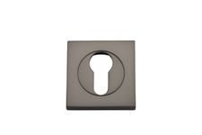 17317 - Euro Escutcheons -  Square - Graphite PVD