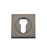 17317 - Euro Escutcheons -  Square - Graphite PVD