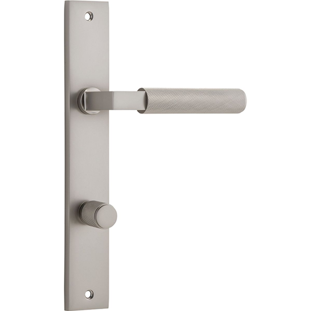14752P85 - Brunswick Lever - Rectangular Backplate - Satin Nickel - Privacy