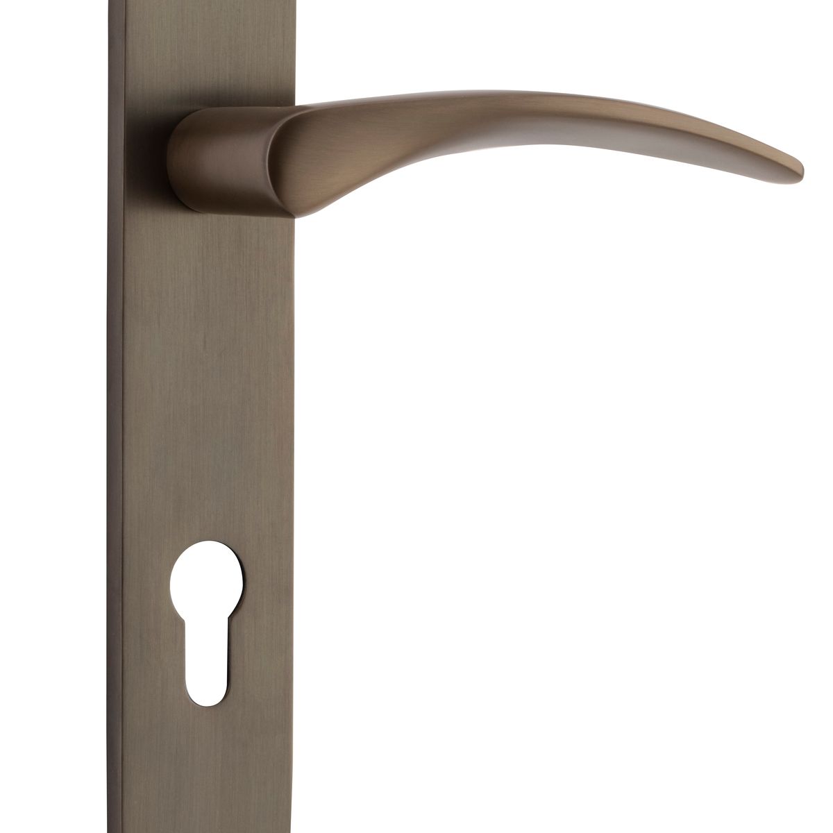 10728E85 - Oxford Lever - Oval Backplate - Signature Brass - Entrance