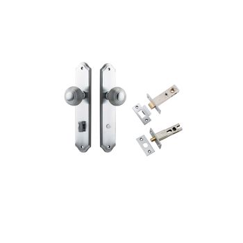Guildford Knob - Shouldered Backplate Privacy Kit with Privacy Turn