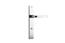 11708P85 - Annecy Lever - Rectangular Backplate - Polished Chrome - Privacy