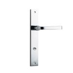 11708P85 - Annecy Lever - Rectangular Backplate - Polished Chrome - Privacy