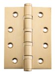 2813 - Ball Bearing Hinge - H100xW75mm - Brushed Brass