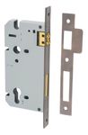 6039 - 85mm Euro Roller Mortice Lock - 60mm Backset - Signature Brass