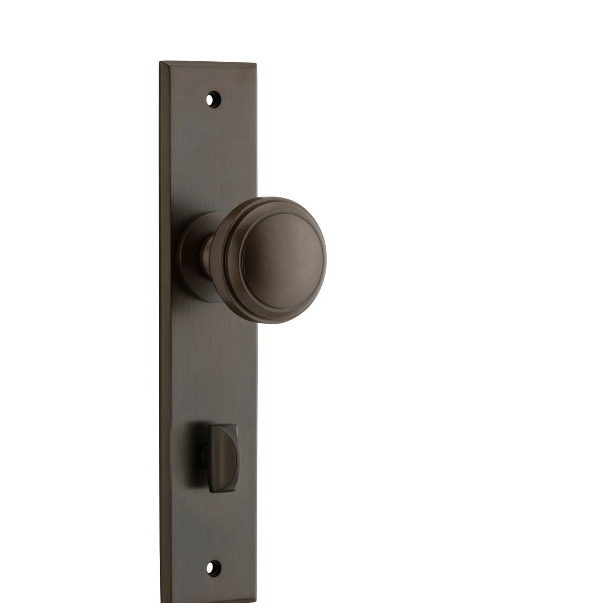 15331P85 - Paddington Knob - Chamfered Backplate - Signature Brass - Privacy